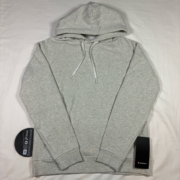 lululemon athletica Other - lululemon Classic-Fit Fleece Pullover Hoodie HCUG/WHT Light Gray Men’s Size XL